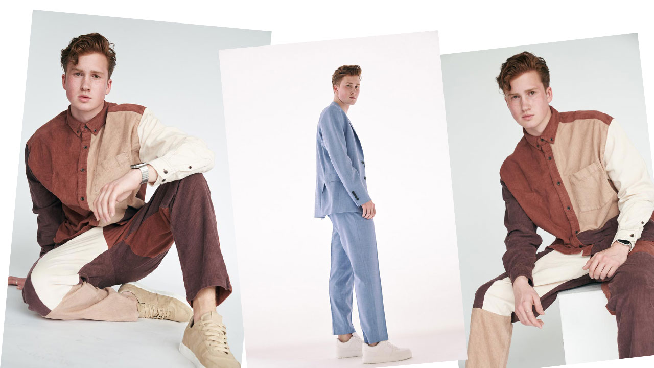 Tristan - New Face & Upcoming Designer blogpost-thumbnail-blue-suit-model-male-red-hair-white-studio-background-shooting-sedcard-first